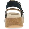 imageDansko Bianca Platform Sandal for Women  Memory Foam and Suede Wrapped Footbed for an Extra Plush Comfort and SupportBlack