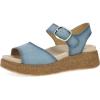 imageDansko Bianca Platform Sandal for Women  Memory Foam and Suede Wrapped Footbed for an Extra Plush Comfort and SupportBlue