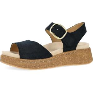 imageDansko Bianca Platform Sandal for Women  Memory Foam and Suede Wrapped Footbed for an Extra Plush Comfort and SupportBlack