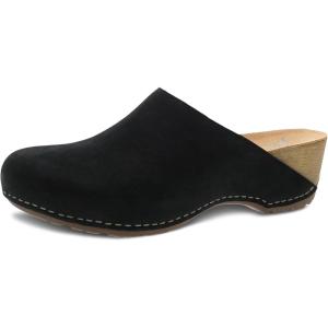imageDansko Talulah Stylish Mule Clog for Women  Cushioned PU Footbed and Arch Support for AllDay Comfort  Leather Uppers for LongLasting WearBlack Milled Nubuck