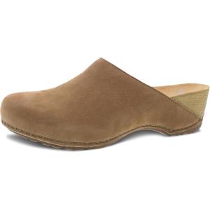 imageDansko Talulah Stylish Mule Clog for Women  Cushioned PU Footbed and Arch Support for AllDay Comfort  Leather Uppers for LongLasting WearTan Milled Nubuck