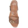imageDansko Arielle Wedge Sandal for Women  Cushioned Contoured Footbed for AllDay Comfort and Support  Adjustable Hook ampamp Loop Strap with Buckle Detail  Lightweight Rubber OutsoleTan