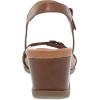 imageDansko Arielle Wedge Sandal for Women  Cushioned Contoured Footbed for AllDay Comfort and Support  Adjustable Hook ampamp Loop Strap with Buckle Detail  Lightweight Rubber OutsoleTan