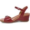imageDansko Arielle Wedge Sandal for Women  Cushioned Contoured Footbed for AllDay Comfort and Support  Adjustable Hook ampamp Loop Strap with Buckle Detail  Lightweight Rubber OutsoleRed
