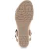 imageDansko Arielle Wedge Sandal for Women  Cushioned Contoured Footbed for AllDay Comfort and Support  Adjustable Hook ampamp Loop Strap with Buckle Detail  Lightweight Rubber OutsoleTan