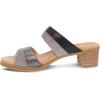 imageDansko Theresa MultiStrap SlipOn Sandal for Women  A Subtle Heel and Memory Foam for AllDay Comfort  Soft Leather and Unique Design for Ease from Work to EventBlack