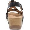 imageDansko Tinley Fisherman Wedge Sandal for Women  Cushioned Contoured Footbed for AllDay Comfort and Support  Adjustable Hook ampamp Loop Straps with Buckle DetailBlack