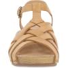 imageDansko Tinley Fisherman Wedge Sandal for Women  Cushioned Contoured Footbed for AllDay Comfort and Support  Adjustable Hook ampamp Loop Straps with Buckle DetailTan