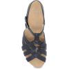 imageDansko Tinley Fisherman Wedge Sandal for Women  Cushioned Contoured Footbed for AllDay Comfort and Support  Adjustable Hook ampamp Loop Straps with Buckle DetailBlack