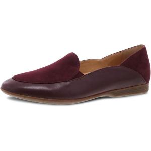 imageDansko Lace SlipOn Loafer for Women  Comfortable Flat Shoes with Arch Support  Versatile Casual to Dressy Footwear  Lightweight Rubber OutsoleWine