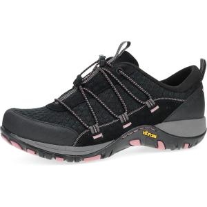 imageDansko Petunia Waterproof Outdoor Sneakers  Comfortable Breathable Walking Shoes with Arch Support  Stain Resistant Sneakers with SlipResistant Rubber OutsoleBlack