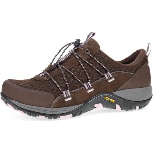imageDansko Petunia Waterproof Outdoor Sneakers  Comfortable Breathable Walking Shoes with Arch Support  Stain Resistant Sneakers with SlipResistant Rubber OutsoleBrown