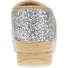 imageDansko Professional Glitter SlipOn Clogs for Women  Rocker Sole and Arch Support for Comfort  Shiny and Stylish Glitter UppersSilver