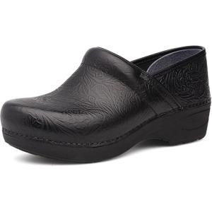 imageDansko XP 20 Clogs  Lightweight SlipResistant Footwear for Comfort and Support  Ideal for Long Standing Professionals  Nursing Healthcare ProfessionalsBlack Floral Tooled