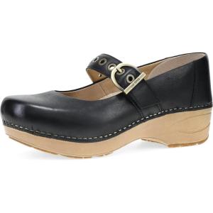 imageDansko XP 20 Mary Jane Clogs for Women  SlipResistant Leather Shoes with Arch Support Removable Footbed and Adjustable Strap  Ideal for Teachers ampamp Service ProfessionalsBlack