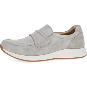 imageDansko Clementine SlipOn Loafer Sneakers for Women with Supportive Footbed Lightweight Packable Comfort Loafer Cushioned Midsole  Casual Style for Work Office or Daily WearLight Grey