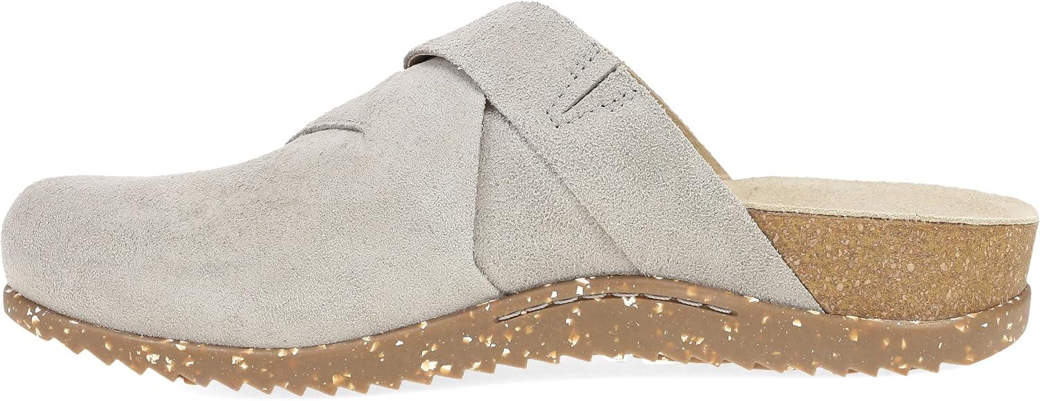 imageDansko Daniella SlipOn Interwoven Suede Mule Clog for Women  Vibram ECOSTEP EVO Rubber Outsole for LongLasting WearTaupe
