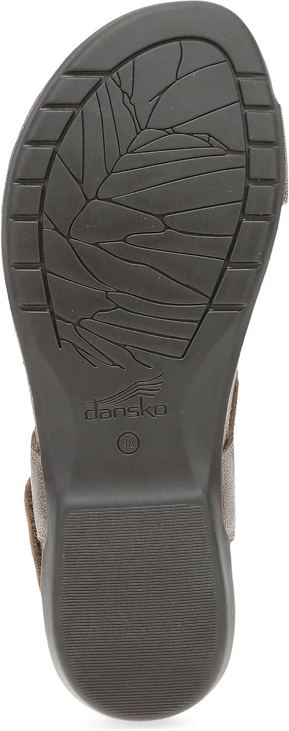imageDansko Reece Sandal for Women  Memory Foam and Cork Footbed for Comfort and Arch Support  Lightweight Rubber Outsole for LongLasting Wear with Hook ampamp Loop StrapBronze