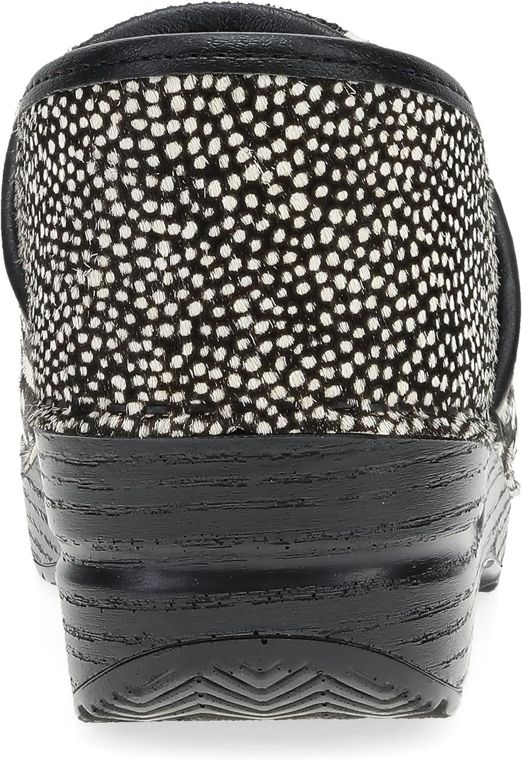 imageDansko Womens Professional SlipOn Clogs Rocker Sole and Arch Support for ComfortIdeal for Nursing Food Service HealthcareSpotted