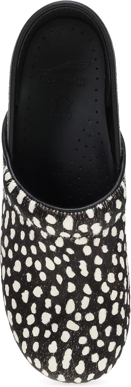 imageDansko Womens Professional SlipOn Clogs Rocker Sole and Arch Support for ComfortIdeal for Nursing Food Service HealthcareSpotted