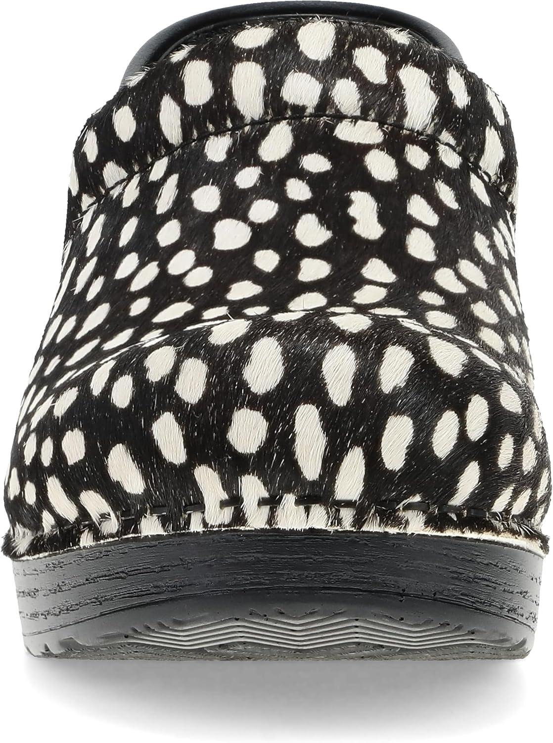 imageDansko Womens Professional SlipOn Clogs Rocker Sole and Arch Support for ComfortIdeal for Nursing Food Service HealthcareSpotted