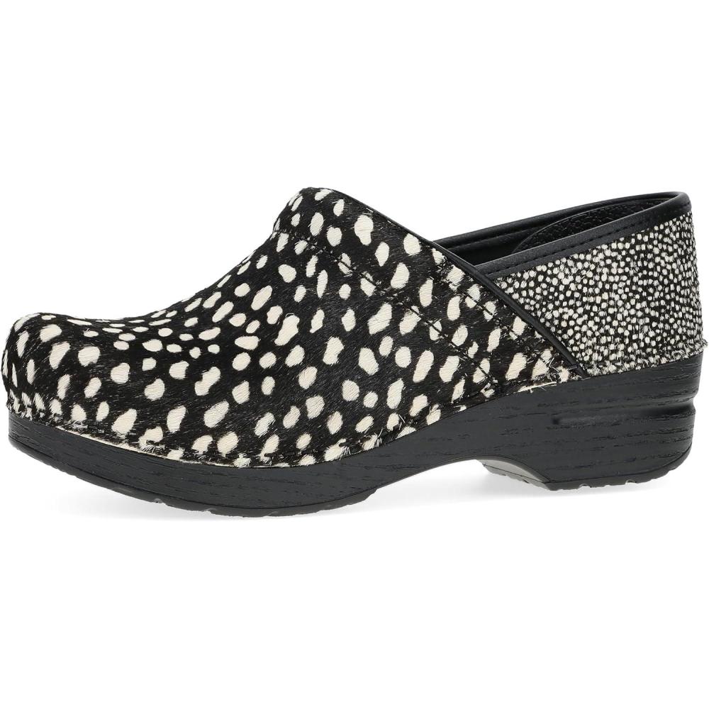 imageDansko Womens Professional SlipOn Clogs Rocker Sole and Arch Support for ComfortIdeal for Nursing Food Service HealthcareSpotted