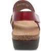 imageDansko Reece Sandal for Women  Memory Foam and Cork Footbed for Comfort and Arch Support  Lightweight Rubber Outsole for LongLasting Wear with Hook ampamp Loop StrapCinnabar