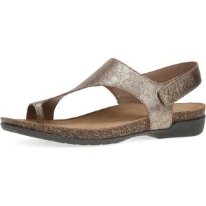imageDansko Reece Sandal for Women  Memory Foam and Cork Footbed for Comfort and Arch Support  Lightweight Rubber Outsole for LongLasting Wear with Hook ampamp Loop StrapBronze